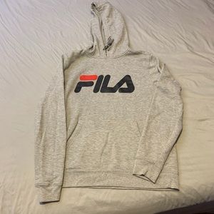 Gray Fila Hoodie